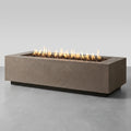 Concrete Fire Pit Built for Outdoor Entertaining, Stainless Steel Burner, 60-Inch Design, Premium GFRC