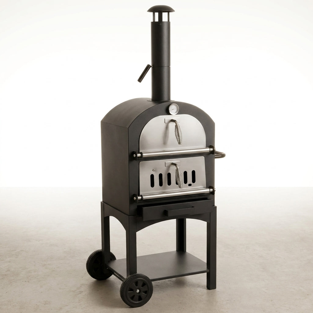 EmberFlame Compact Wood-Fired Pizza Oven — Studio Shot