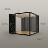 NoirVerge Aperture Pergola — infographic