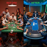 RoyalFlush Pro Dealer Poker Table — Before & After