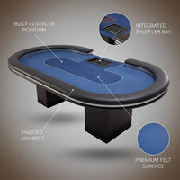 RoyalFlush Pro Dealer Poker Table — infographic