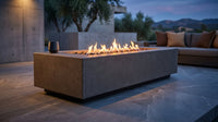 StoneLyte Horizon 60 Concrete Fire Pit — Lifestyle