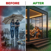 VetroHaus Panorama Glass Pavilion — Before & After